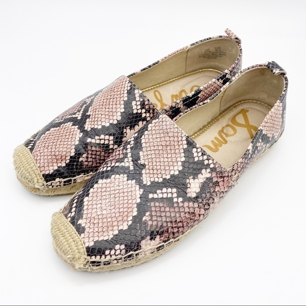 Sam Edelman Khloe Snake Print Espadrille Slip On
